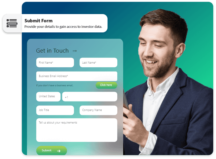 Submit Form to get Investors Data from CampaignLake