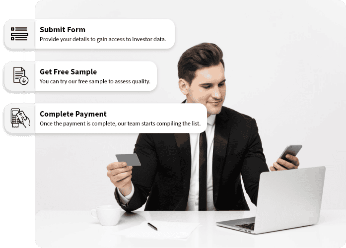 payment and list delivery of Investors data