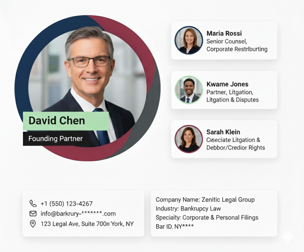 Bankruptcy Lawyers Email List