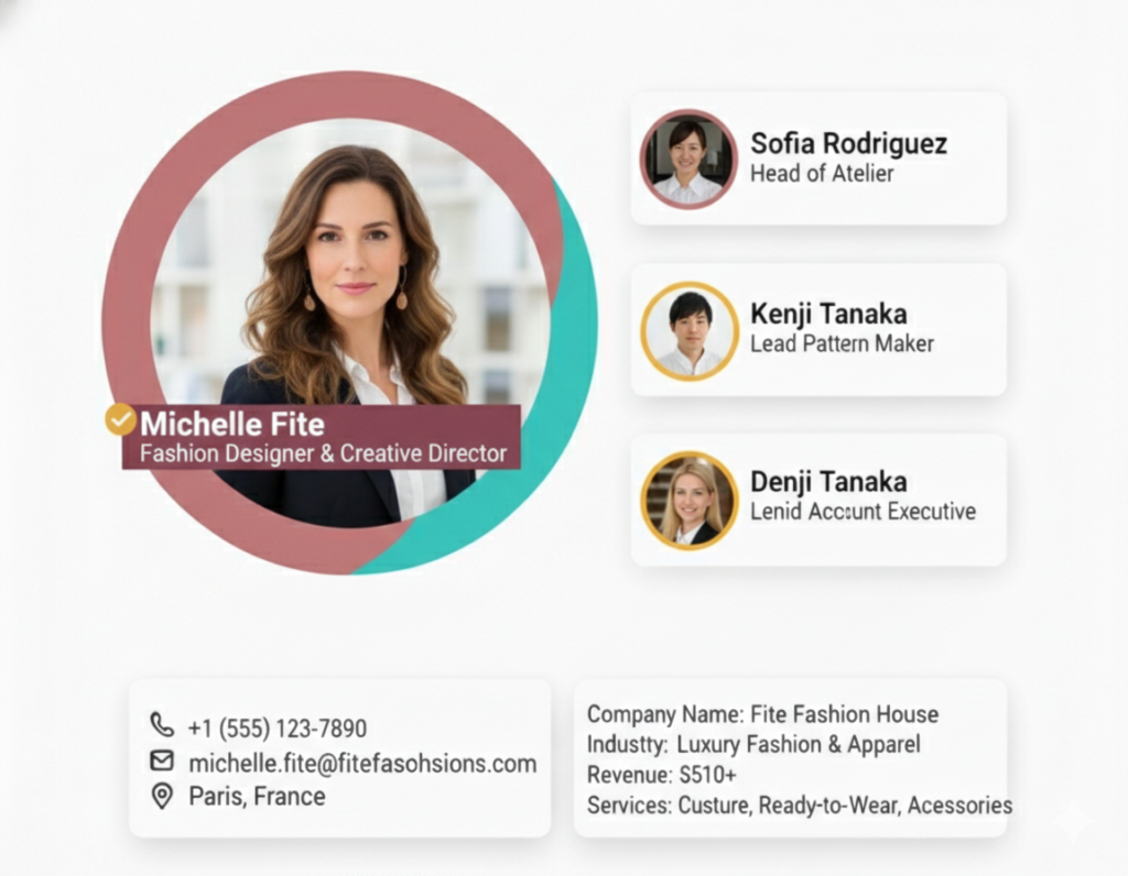 Fashion Designer Email List