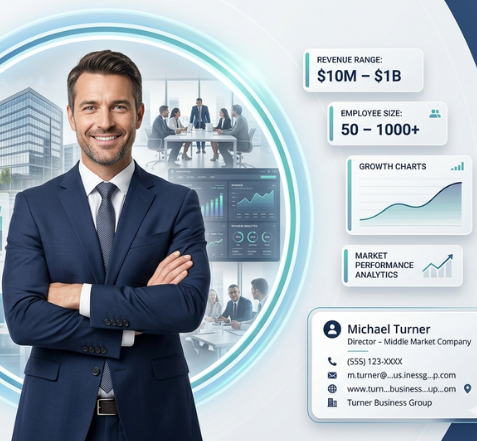 Middle Market Companies Email List