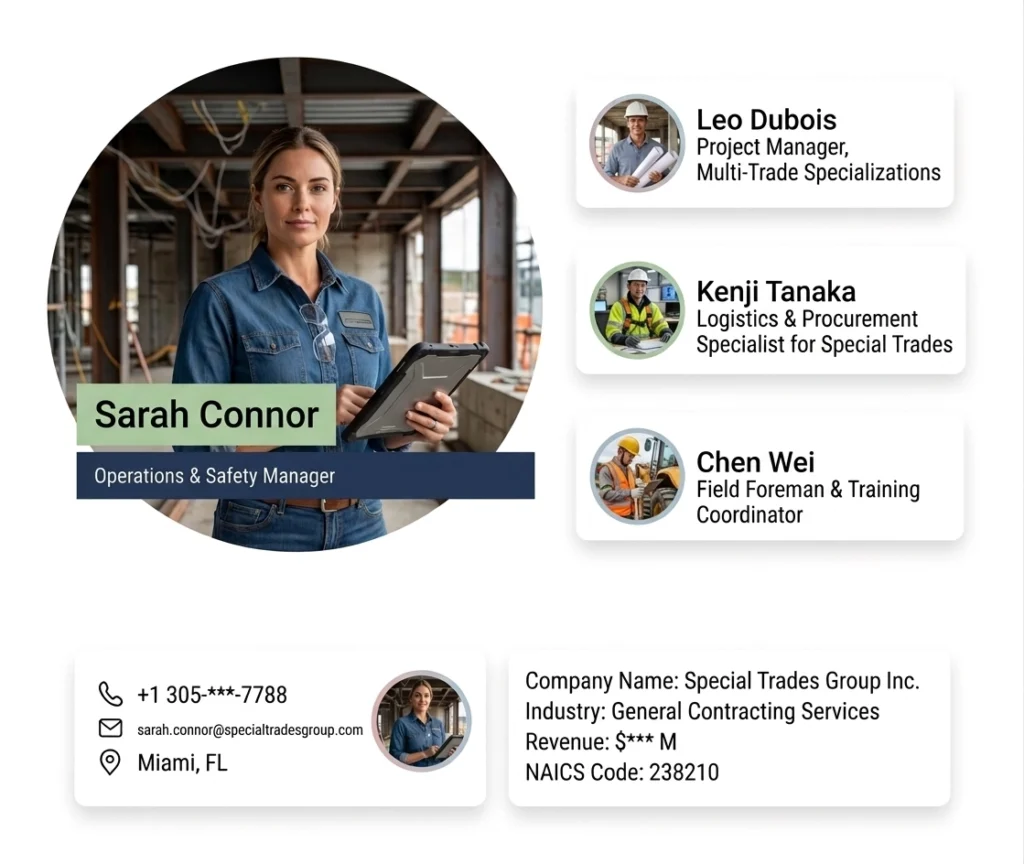 Special Trade Contractors Email List